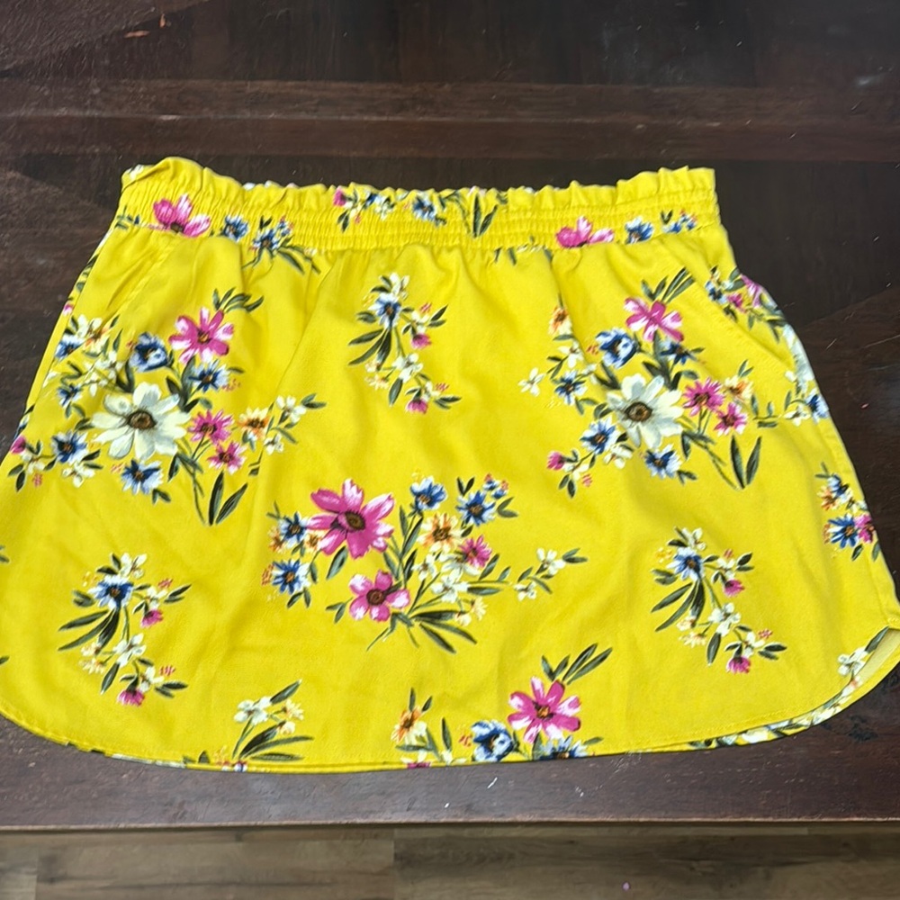 Floral Yellow Skirt